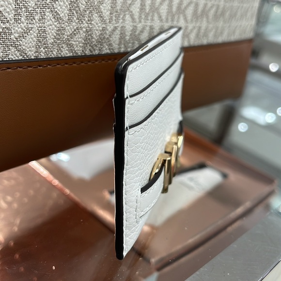 MICHAEL KORS
Reed Large Pebbled Leather Card Holder Case Wallet 
OPTIC WHITE
NWT - Picture 4 of 16